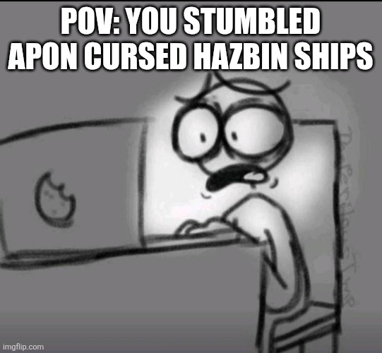 I'm looking at you charlie X lucifer | POV: YOU STUMBLED APON CURSED HAZBIN SHIPS | image tagged in hazbin hotel,relationships,cursed | made w/ Imgflip meme maker