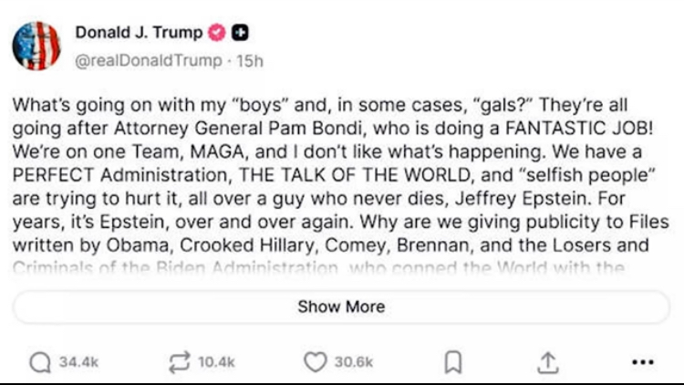 Trump truthsocial.com Blank Meme Template