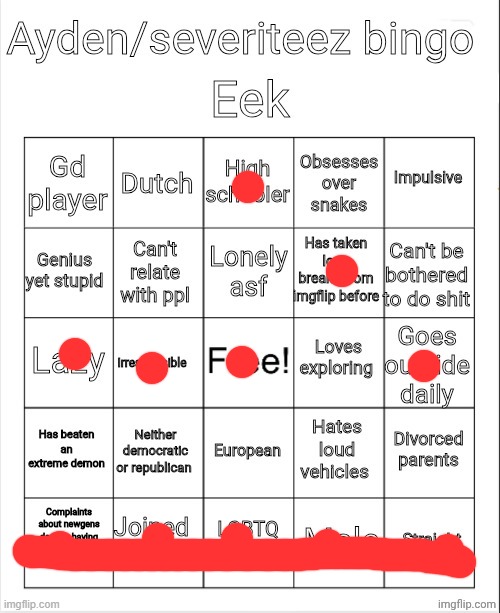 Ayden/severiteez bingo | image tagged in ayden/severiteez bingo | made w/ Imgflip meme maker