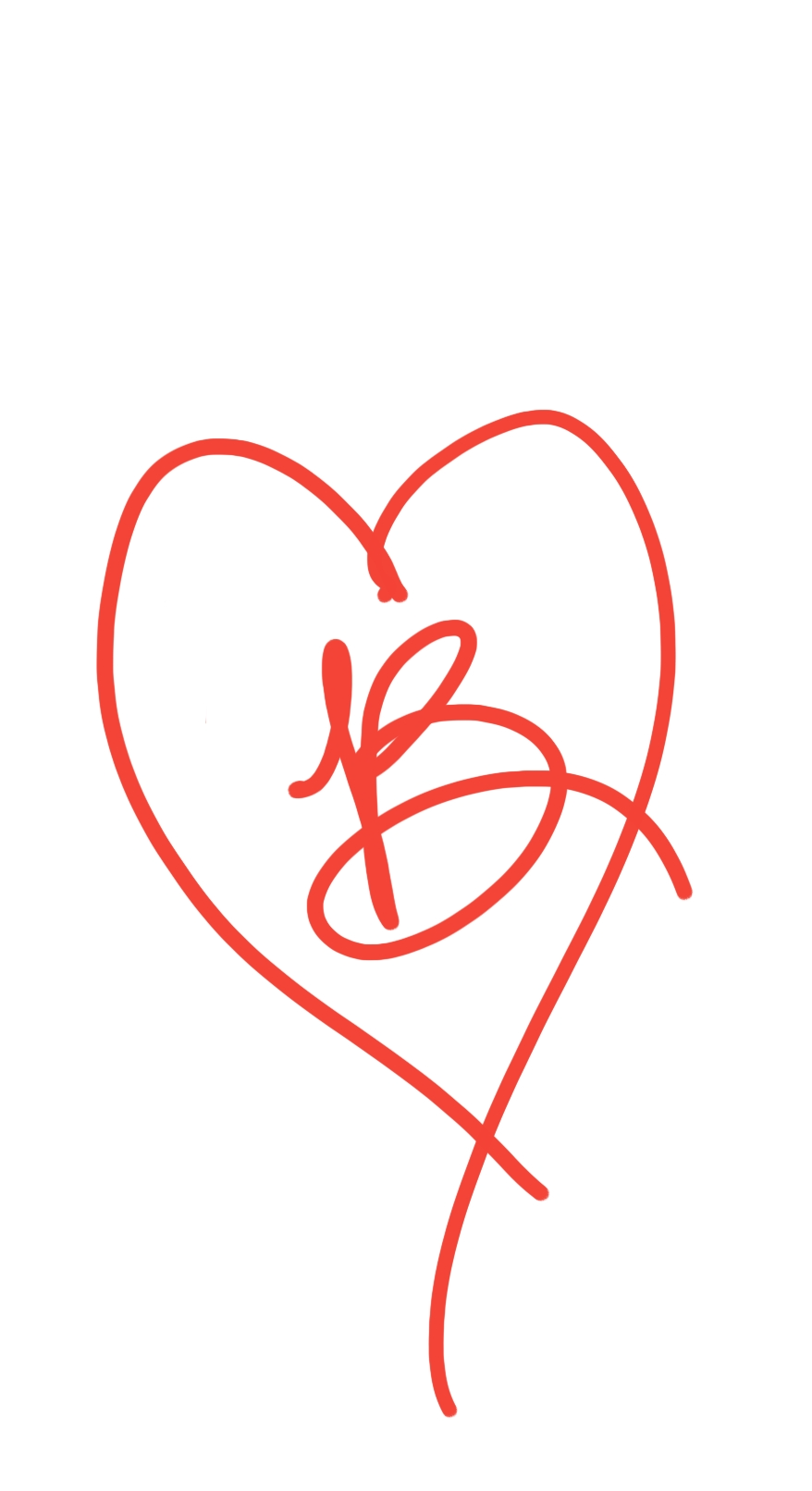 B Heart Blank Meme Template