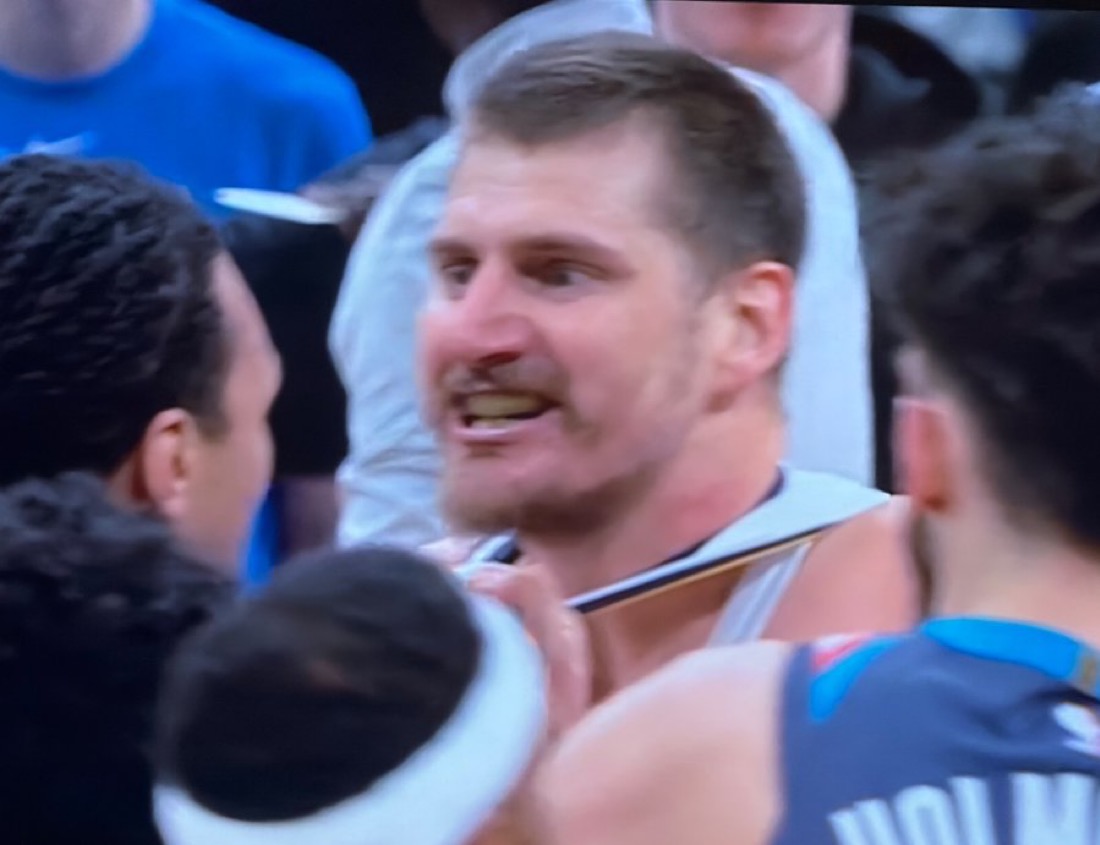 Mad Jokic Blank Meme Template