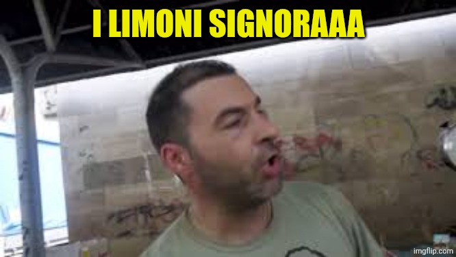 I Limoni Signora | I LIMONI SIGNORAAA | image tagged in i limoni signora | made w/ Imgflip meme maker