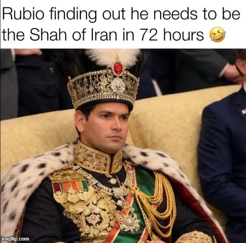 LMAO! | image tagged in memes,funny,marco rubio,iran,republican | made w/ Imgflip meme maker