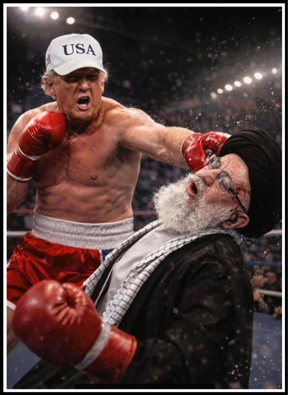 Trump vs Ayatollah Blank Meme Template