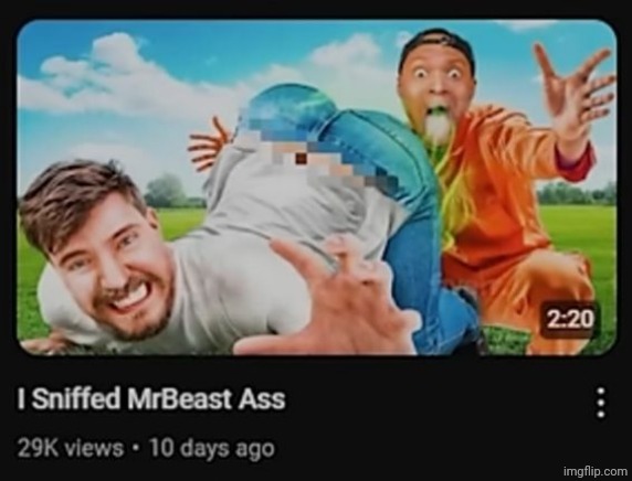 image tagged in i sniffed mrbeast ass | made w/ Imgflip meme maker