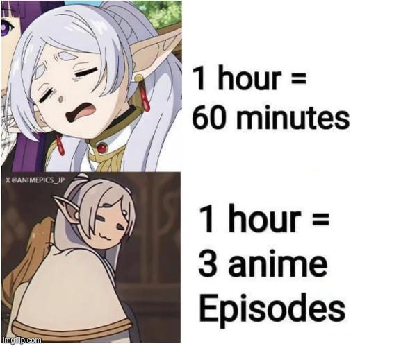 I hate to admit that I can hardly sit through two whole anime episodes before getting tired. | made w/ Imgflip meme maker