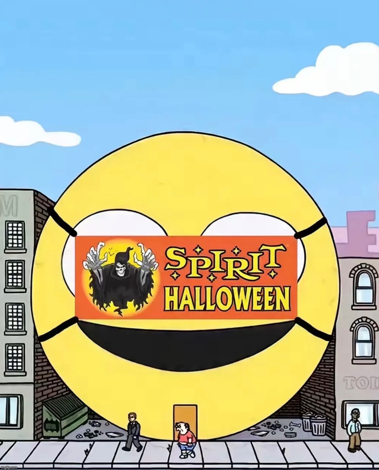 smiling friends hq in 2026 ig | image tagged in smiling friends,idk,i hate knitters | made w/ Imgflip meme maker