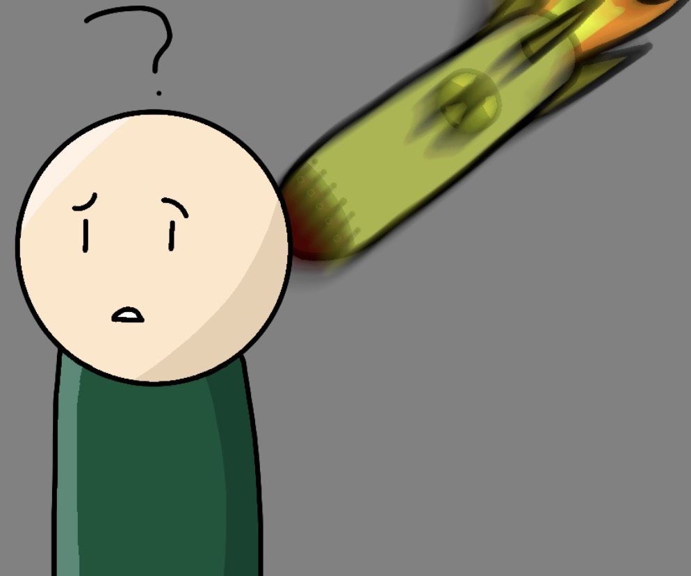 Nuclear Bomb Towards Man Blank Meme Template