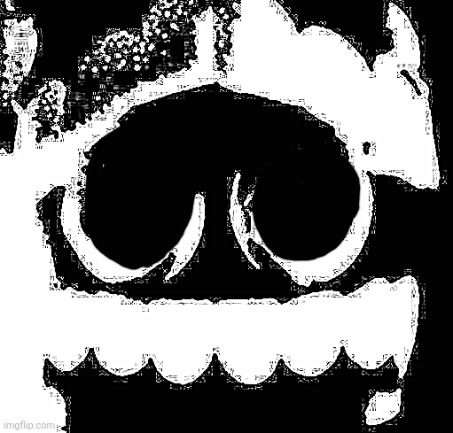 image tagged in extremely scared caine | made w/ Imgflip meme maker