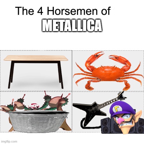 im back to imgflip | METALLICA | image tagged in four horsemen,metallica,metal,memes,dank,funny af | made w/ Imgflip meme maker