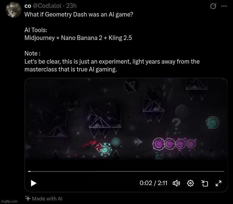 crazy amount of hatred for a geometry dash level | made w/ Imgflip meme maker