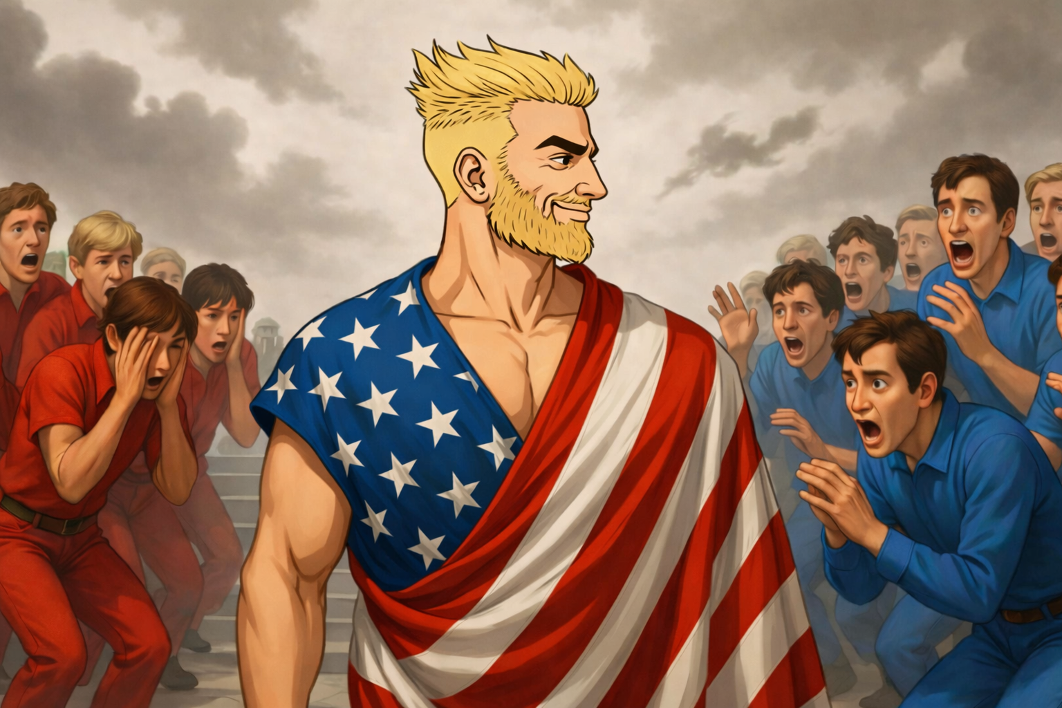 Yes Chad Nationalist Blank Meme Template