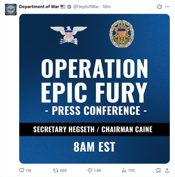 Operation Epic Fury Blank Meme Template