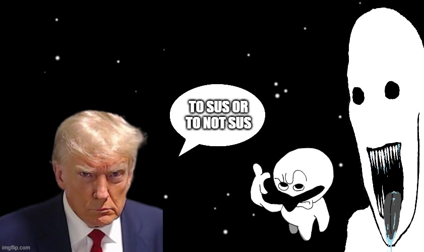 Among Us ejected | TO SUS OR TO NOT SUS | image tagged in among us ejected | made w/ Imgflip meme maker