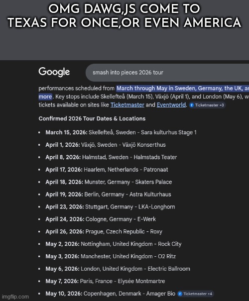 OMG DAWG,JS COME TO TEXAS FOR ONCE,OR EVEN AMERICA | made w/ Imgflip meme maker