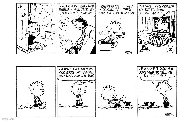 image tagged in calvin and hobbes,comics | made w/ Imgflip meme maker