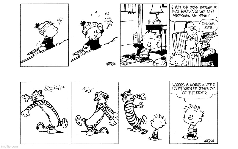 image tagged in calvin and hobbes,comics | made w/ Imgflip meme maker