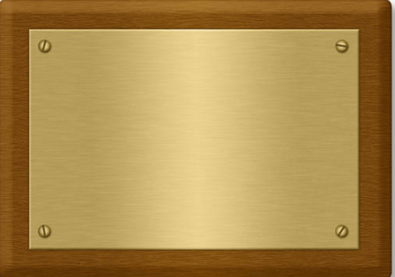 High Quality Gold plaque Blank Meme Template