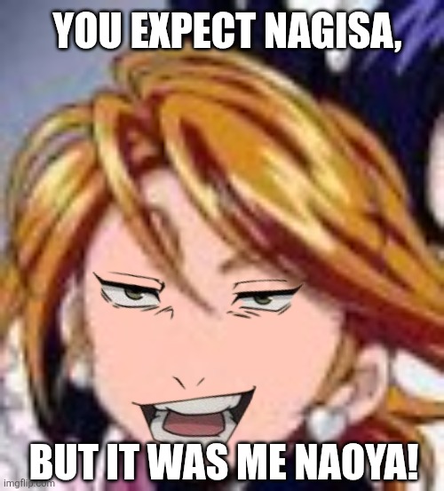 YOU EXPECT NAGISA, BUT IT WAS ME NAOYA! | image tagged in memes,jjk,precure | made w/ Imgflip meme maker