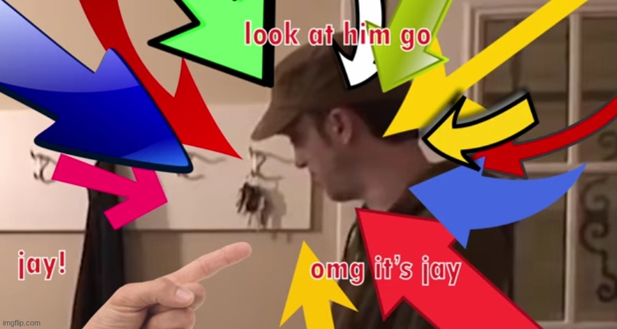 idk uhhh.... JAY | image tagged in slenderman | made w/ Imgflip meme maker