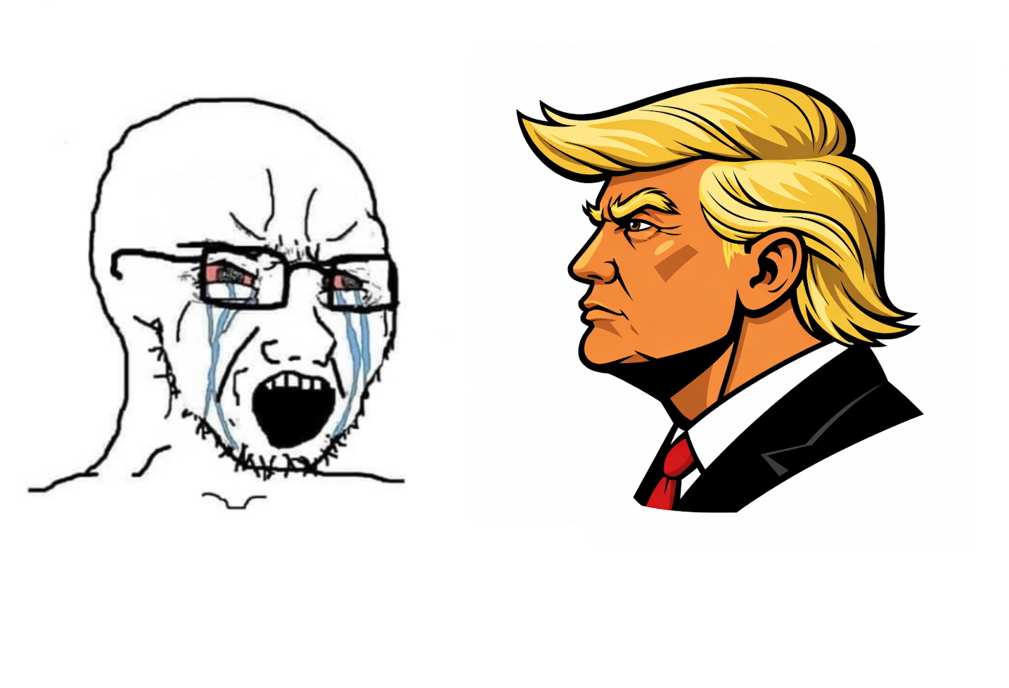 Trump Chad Yes Blank Meme Template
