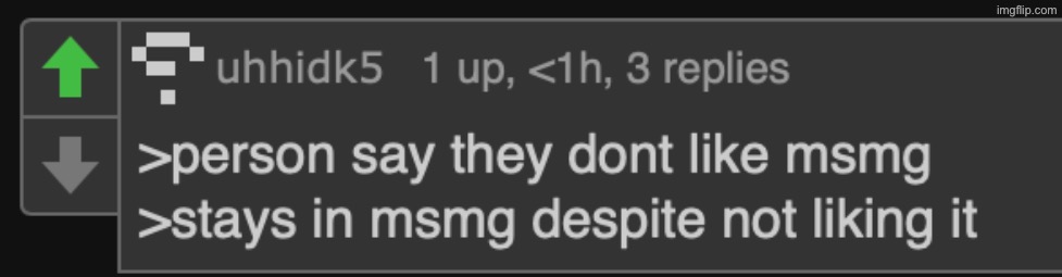 MSMG haters | image tagged in msmg haters | made w/ Imgflip meme maker