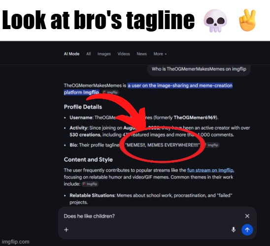Might need to change my tagline tho frfr | Look at bro's tagline 💀✌️ | image tagged in imgflip,tags,msmg | made w/ Imgflip meme maker