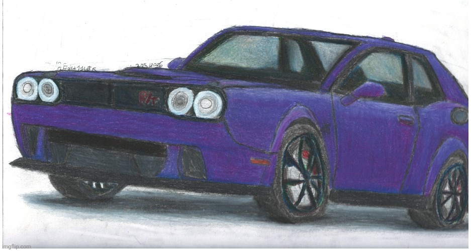 This is the  first drawling commission I've completed! :0)! | image tagged in random,cars | made w/ Imgflip meme maker