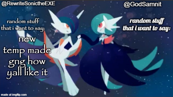 sam and rewrite shared annoucement temp | new temp made gng how yall like it | image tagged in sam and rewrite shared annoucement temp | made w/ Imgflip meme maker