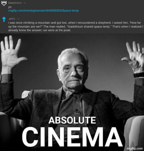 image tagged in martin scorsese absolute cinema | made w/ Imgflip meme maker