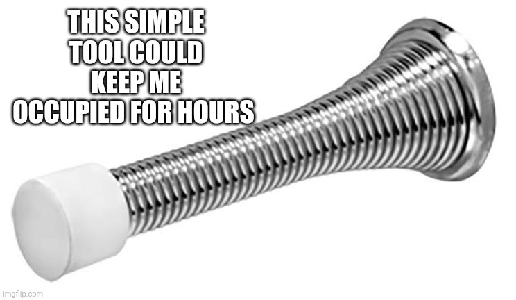 Little things amuse Little minds | THIS SIMPLE TOOL COULD KEEP ME OCCUPIED FOR HOURS | image tagged in humor | made w/ Imgflip meme maker