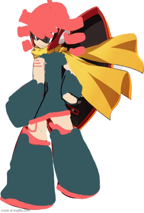 Kasane protoman | 0401
KASANE PROTOMAN | image tagged in protoman | made w/ Imgflip meme maker