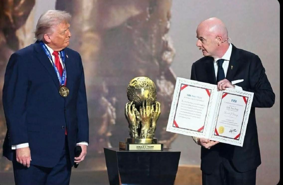 Donald Trump FIFA Peace Prize Blank Meme Template