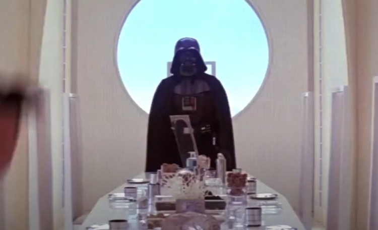 Darth Vader at Dinner Table Blank Meme Template