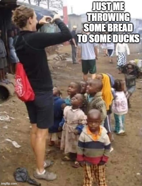 Waddle Waddle | JUST ME THROWING SOME BREAD TO SOME DUCKS | image tagged in dark humor | made w/ Imgflip meme maker