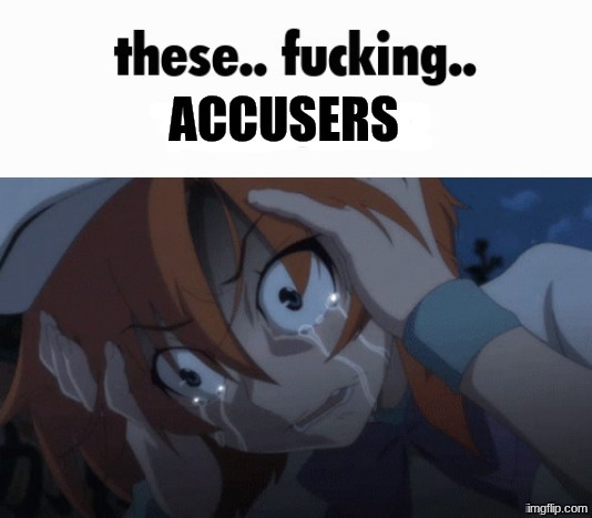 these.. fucking.. ACCUSERS | image tagged in these fucking accusers | made w/ Imgflip meme maker