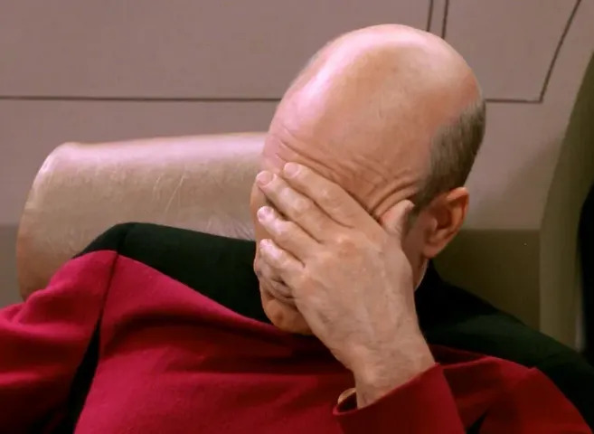 picard face palm Blank Meme Template