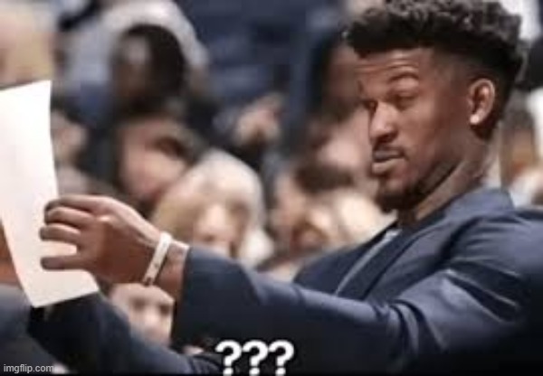 image tagged in jimmy butler reading | made w/ Imgflip meme maker