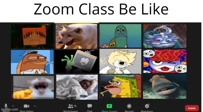 Zoom Class Be Like | Zoom Class Be Like | image tagged in zoom class,meme,funny | made w/ Imgflip meme maker