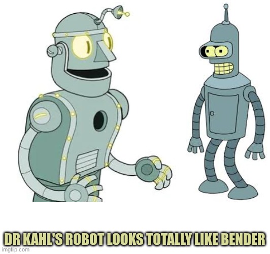 Doctor Kahl's Robot Looks totally like Bender | DR KAHL'S ROBOT LOOKS TOTALLY LIKE BENDER | image tagged in robots,cuphead,futurama,gaming,tv shows | made w/ Imgflip meme maker