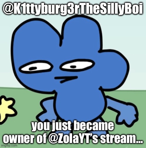 I just checked.. i think the account is deleted | @K1ttyburg3rTheSillyBoi; you just became owner of @ZolaYT’s stream… | image tagged in excuse me what the heck | made w/ Imgflip meme maker