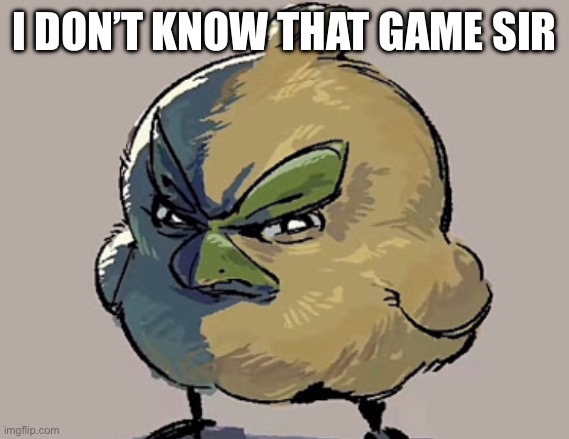 Browt Stare | I DON’T KNOW THAT GAME SIR | image tagged in browt stare | made w/ Imgflip meme maker