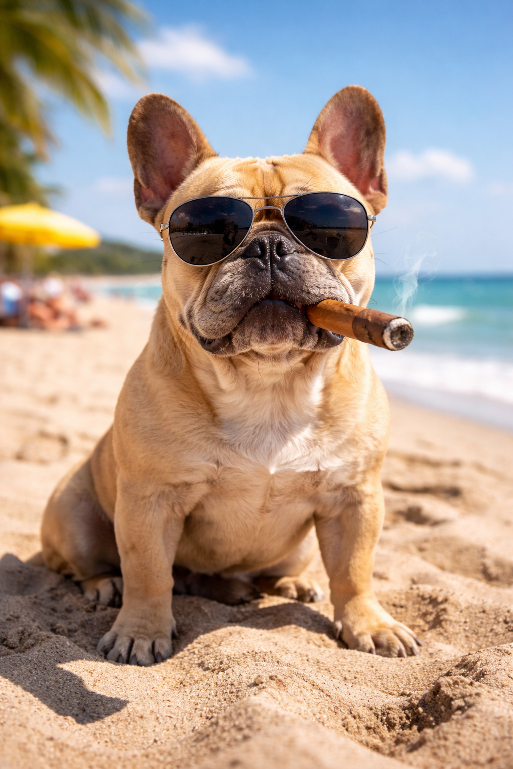 French Bulldog Blank Meme Template