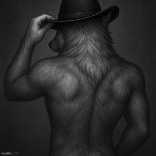 Alpha wolf from the back | image tagged in alpha wolf from the back | made w/ Imgflip meme maker