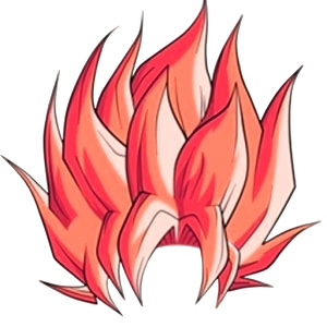 Red saiyan hair Blank Meme Template