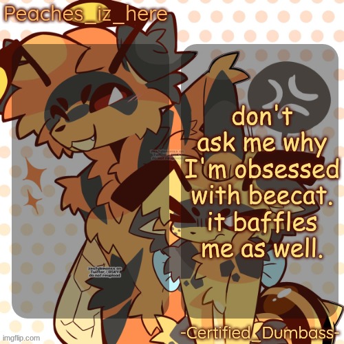 mother and rat shared temp | don't ask me why I'm obsessed with beecat. it baffles me as well. | image tagged in mother and rat shared temp | made w/ Imgflip meme maker