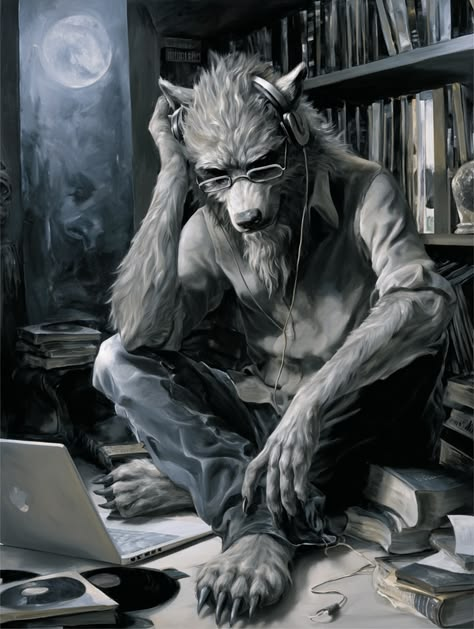 alpha wolf studying Blank Meme Template
