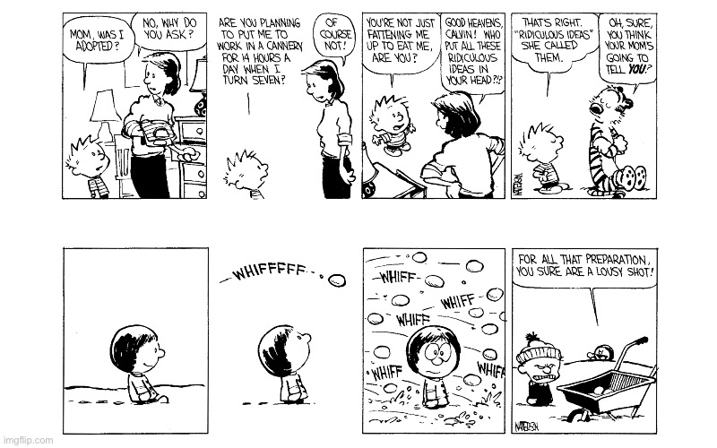 image tagged in calvin and hobbes,comics | made w/ Imgflip meme maker