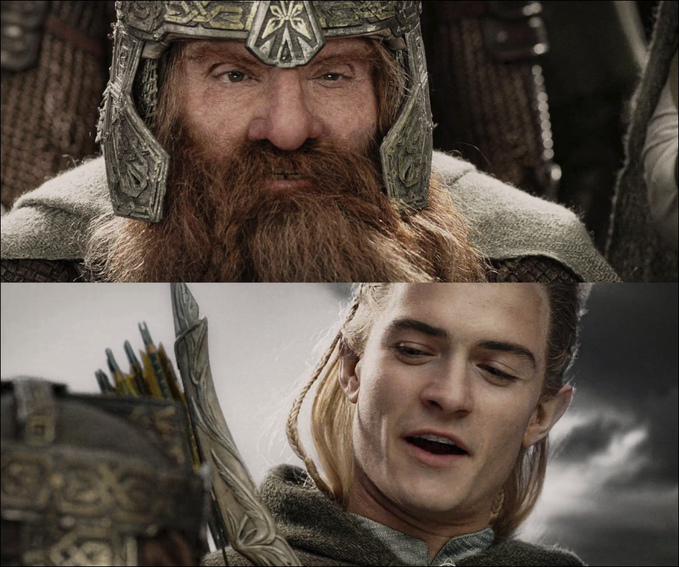 Gimli die fighting side Blank Meme Template