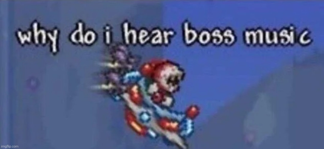 Terraria Boss Music | image tagged in terraria boss music | made w/ Imgflip meme maker